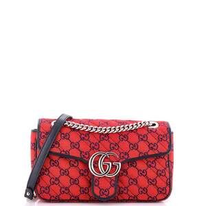 Gucci Gg Marmont Flap Bag Diagonal #210825G12B